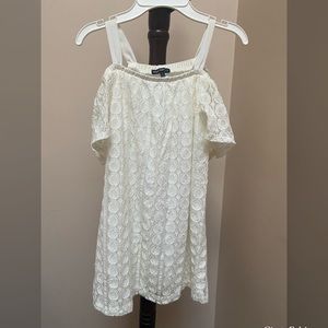Girl’s Sequin Hearts ivory Dress!